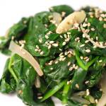Spinach salad with Sesame Seeds Spinach salad with Sesame Seeds