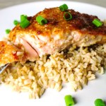 Salmon with Teriyaki & Ginger sauce Salmon with Teriyaki & Ginger sauce